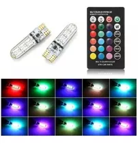 T10- Cola De Pescado Led Cob Rgb Multicolor + Control / R&r