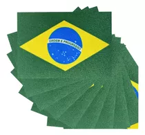 Aplique Termocolante - Bandeira Do Brasil 3,5x2,4cm -50 Unid