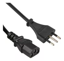 Cable De Poder Para Pc 1.80 Mts Color Negro