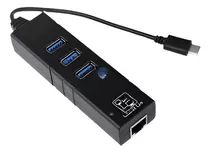 Tipo C De Usb A Usb 3.0 Hub Rj45 10/100/1000 Mbps Ethernet L