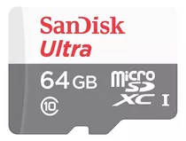 Cartão De Memória Sandisk 64gb Ultra 100mb/s Câmera Wifi Ip