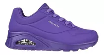 Tenis Skechers Uno-night  Morado Dama Comodo Ligero 73667