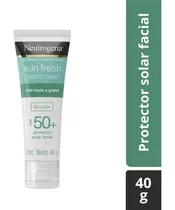 'protector Solar Facial Neutrogena Sin Color Sun Fresh Fps50+ 40g