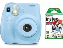 Fujifilm Instax Mini 7s Azul Claro + Cámara De Película Inst