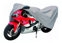 Cubre Moto Impermeable Carpa Funda Cobertor Gruesa Peva Gris