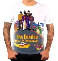 Camiseta Camisa Personalizada The Beatles Yellow Submarine 1