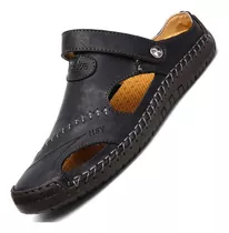 Sandalias D/cuero Antideslizantes Transpirables P/hombre 899