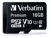 Tarjeta De Memoria Verbatim 44082  Premium Con Adaptador Sd 16gb