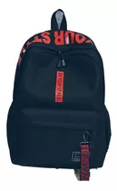 Mochila Urbana A&d 08 Color Negro/rojo Diseño Liso 20l