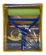 Kit Bandeja Rodillo Y Funda De 9´´ Amarillo - Azul  Jabali