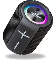 Caixa De Som Bluetooth Com Grave Ipx6 À Prova D'água + Cor Preto/cinza