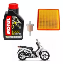 Kit Service Honda Biz C 125 Motul 5000 + Filtro Wega