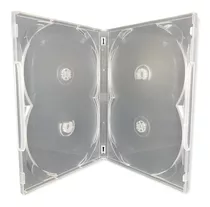 100 Estojo Caixa Capa Box Para 4 Dvd Pack Transparente