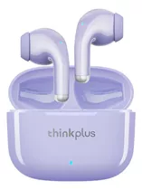 Audífonos Inalámbricos In-ear Lenovo Thinkplus Lp40 Pro Viol Color Violeta Color De La Luz Blanco