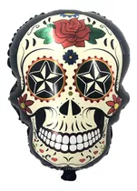 Globo Metalizado Calavera Mexicana Catrina Decoración México