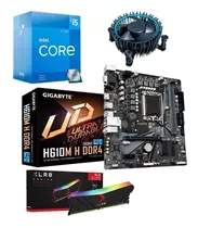 Combo Board H610m Pro Intel Core I5 12400 Ram 16gb Rgb