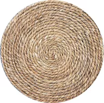 Individual Seagrass Circular 35cm Color Marrón Claro