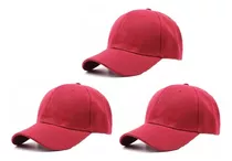 Gorras Unicolor Al Mayor Rojas