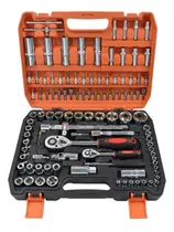 Caja Herramientas Set Kit Juego Dados Chicharra Llave Ratchet 108 Piezas Tecnopro