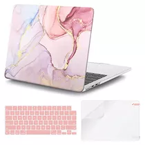 Protector Y Hard Case Macbook Air M2 13.6 - Marmol Brillos