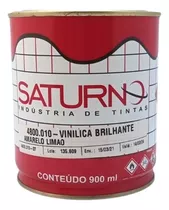 Tinta Vinílica Brilhant Amarelo Limão 900ml Saturno 4800.010