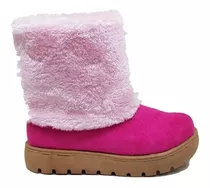 Botas Pantubotas Botitas Niñas/nenas Peluche Fucsia 21 Al 34