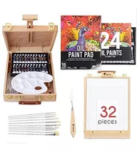 Kit De Pintura De Pintura Al Óleo, 24 Tubos De Pintura Al Ó