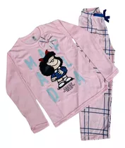 Pijamas Para Niñas Manga Larga Y Pantalón Largo
