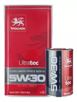 Aceite Para Motor 5w30 Wolver Sintetico Ultratec C3 Sae 6lts