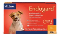Vermífugo Endogard Virbac Cães De 10 Kg Com 2 Comprimidos