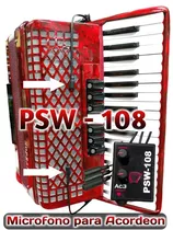 Microfono Acordeon 3 Mics / Doble  Volumen Independiente