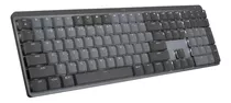 Logitech Mx Mechanical, Teclado Recargable De Alto Desempeño Idioma Español España Color Del Teclado Grafito