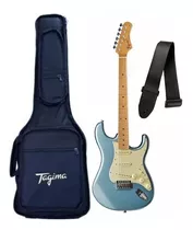 Kit Guitarra Tagimatg-530 Azul Regulada C/ Bag Luxo+correia