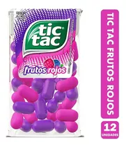 Tic Tac Frutos Rojos - Caramelos Tictac (caja Con 12 Uni)