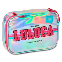 Estojo Box Luluca Meninas Juvenil  Escolar Holográfico Clio Cor Pvc/holográfica