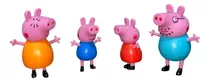 4 Bonecos Peppa Pig E Amigos Família Em Miniatura George