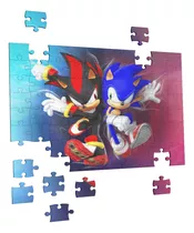 Quebra Cabeça Sonic E Shadow 90 Peças Brinquedo Educativo