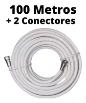 Rollo 100 Metros Cable Coaxial Rg6 Blanco, Inter, Movistar