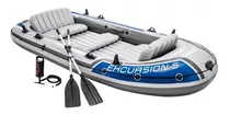 Bote Gomon Intex Excursion 5 Set Remos E Inflador Kayak