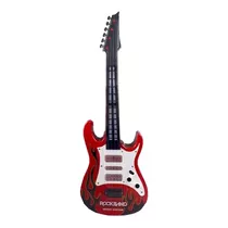 Guitarra Eletronica Infantil Vermelha 53cm 929a-2