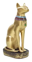 Gato Egípcio Bastet Deus Sol Fertilidade Amor Estátua 19 Cm