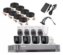 Kit Hikvision Dvr 8ch /4bullet /4turret 2mp