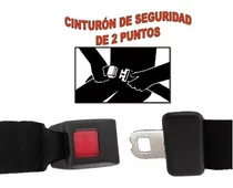 Cinturon De Seguridad Universal 2 Puntas Color Negro