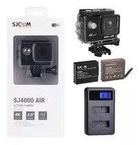 Cámara Deportiva Sjcam Sj4000 Air 4k + 2 Baterías Y Cargador