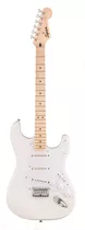 Guitarra Eléctrica Fender Squier Sonic Stratocaster Ht De Álamo Arctic White Brillante Con Diapasón De Arce