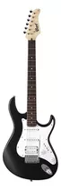 Guitarra Eléctrica Cort G Series G110 Double-cutaway De Álamo Satin Black Con Diapasón De Jatoba