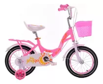 Bicicleta Para Niña Rin Aro 12 Y 16 Rosada 