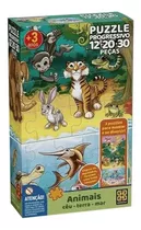 Puzzle Progressivo Animais - Céu, Terra E Mar Grow