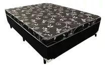 Cama Box Spr Confort Sleep Black Ortopédico  Casal De 188cmx128cm Preto