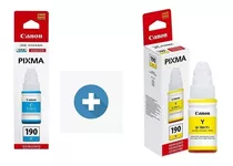 Tinta Canon Original G3100 G2100 Gl-190 Gl190 Amarelo Azul 